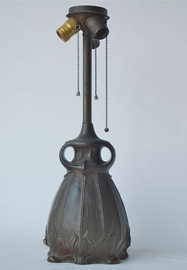 American Table Lamp in Art Nouveau Style