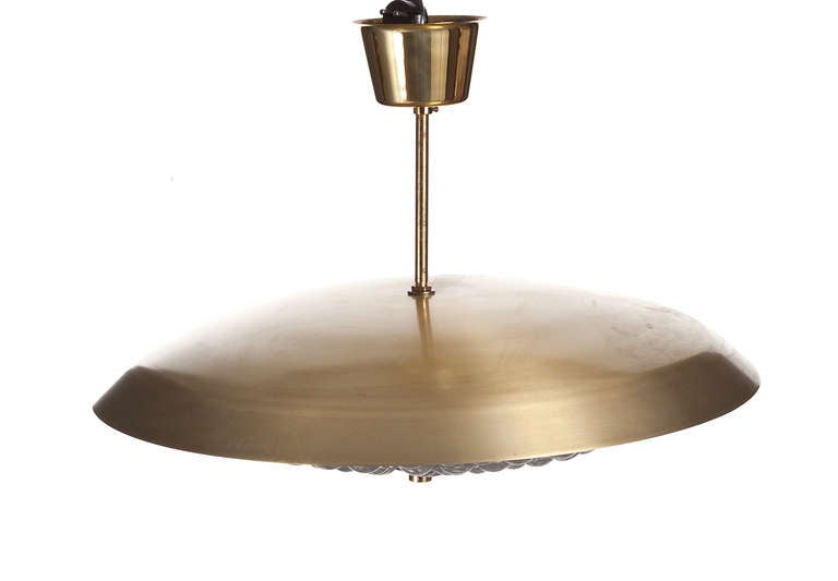 Scandinavian Modern Chandelier by Carl Fagerlund for Orrefors/ 4 available For Sale