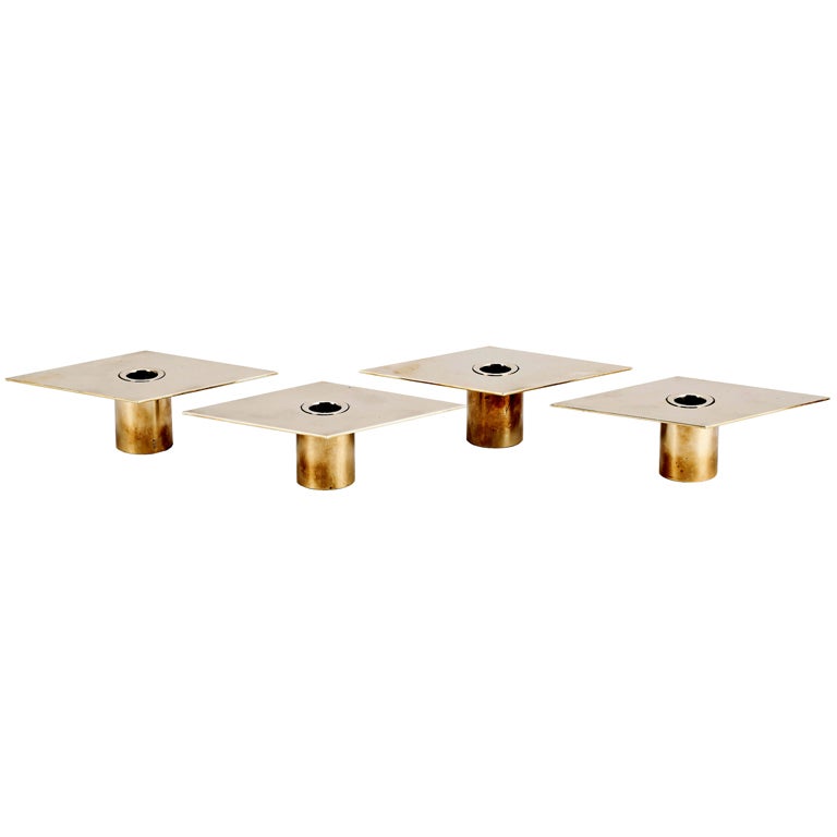 Set of 4 Candleholders by Sigurd Persson For Sale