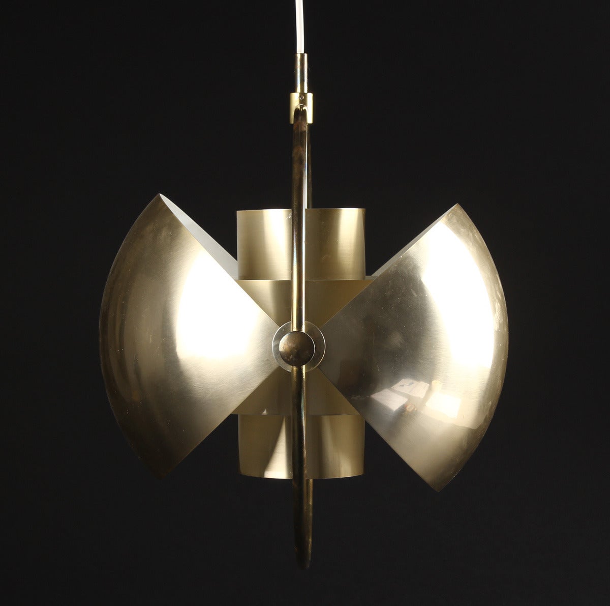 Scandinave moderne Pendentif à plusieurs lumières d'origine de Louis Weisdorf pour Lyfa/ 4 disponibles en vente