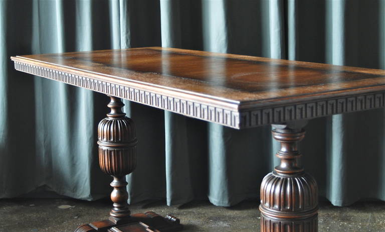 Swedish Library Table by Axel Einar Hjorth for NK