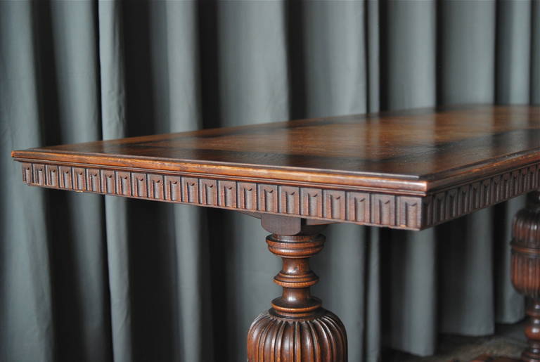 Hardwood Library Table by Axel Einar Hjorth for NK
