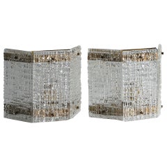 Pair of Wall Lights Attributed to Orrefors
