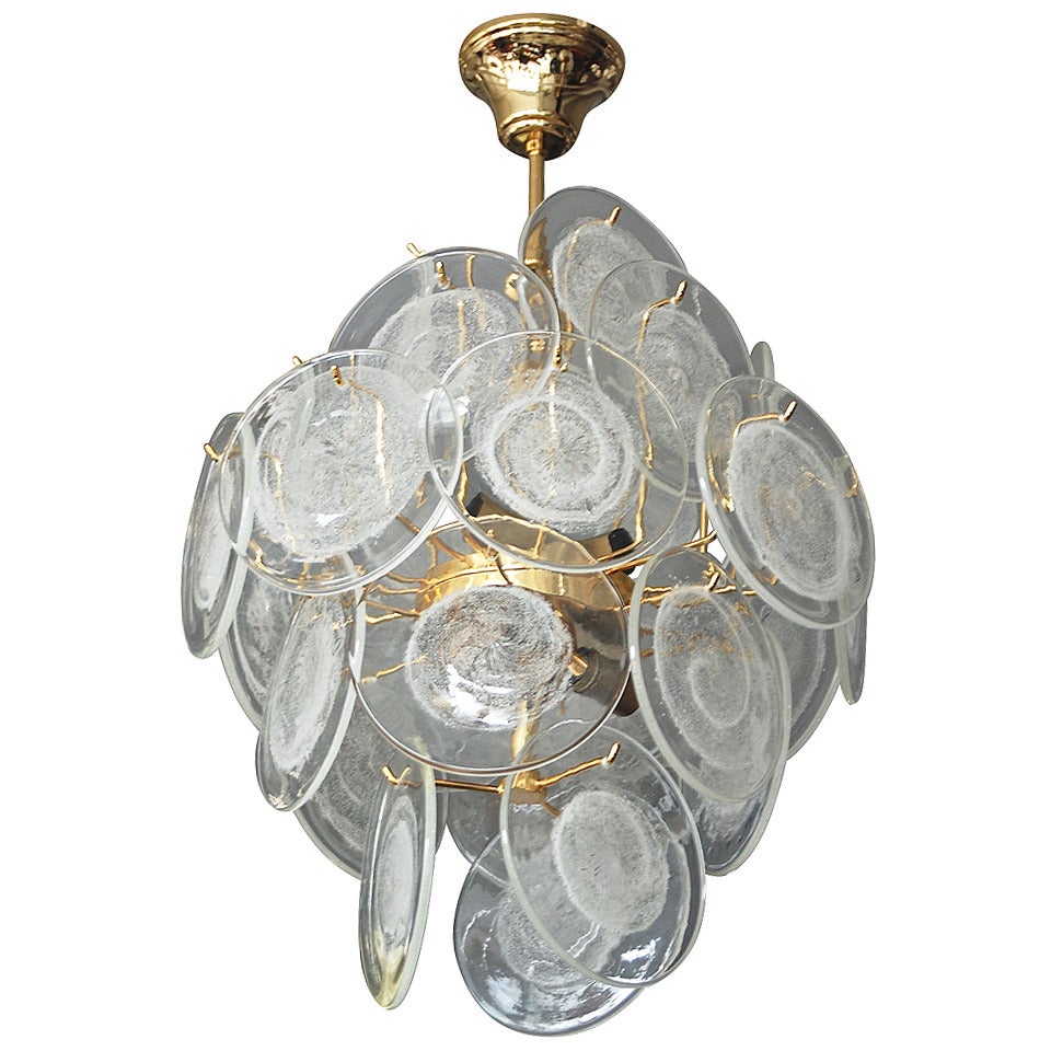 Vistosi Discs Chandelier For Sale