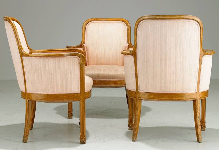 Swedish  Armchairs David Blomberg Attributed, circa 1909 For Sale