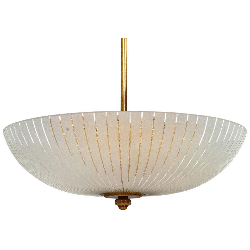 A Chandelier by Orrefors