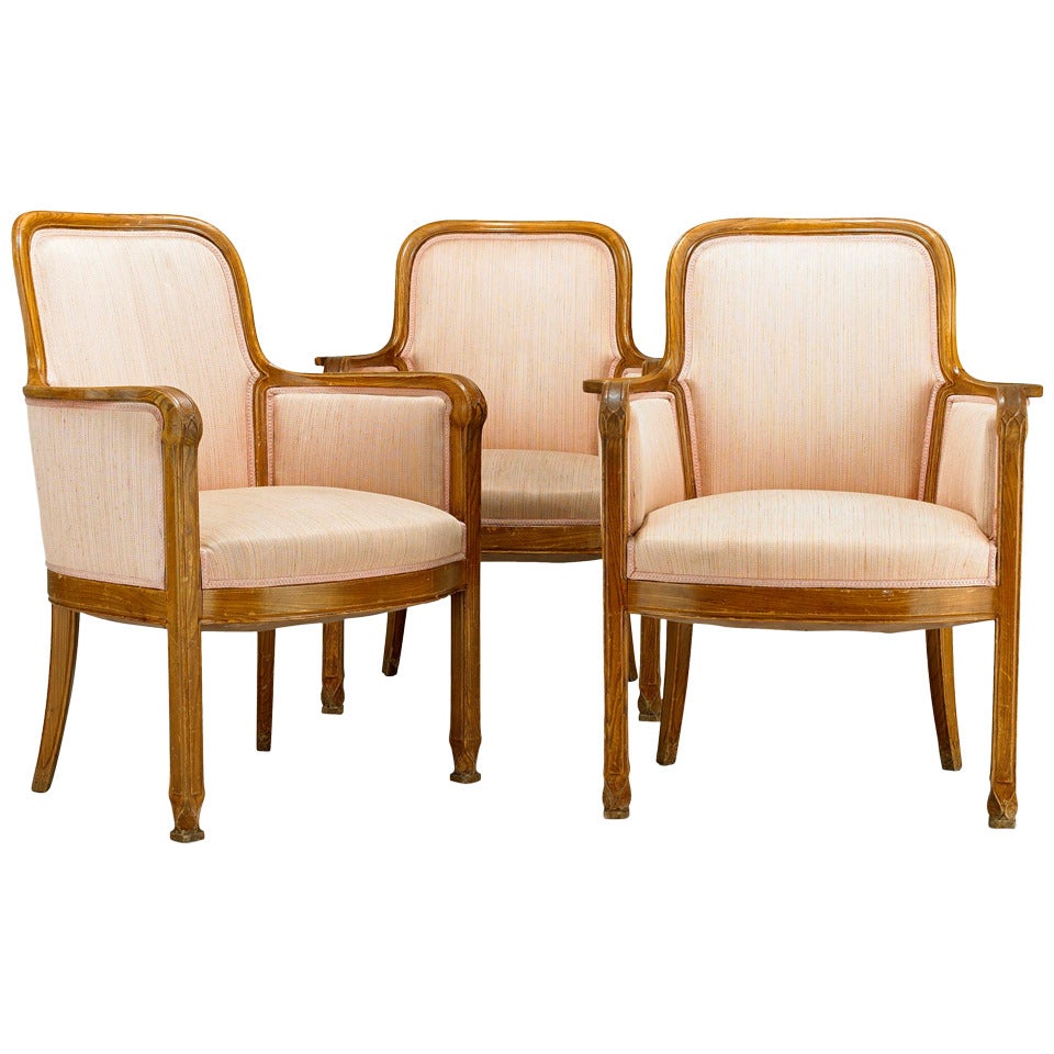  Armchairs David Blomberg Attributed, circa 1909