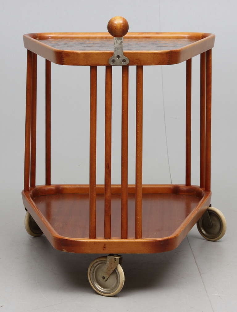 Scandinavian Modern Bar Cart Axel Larsson Attributed