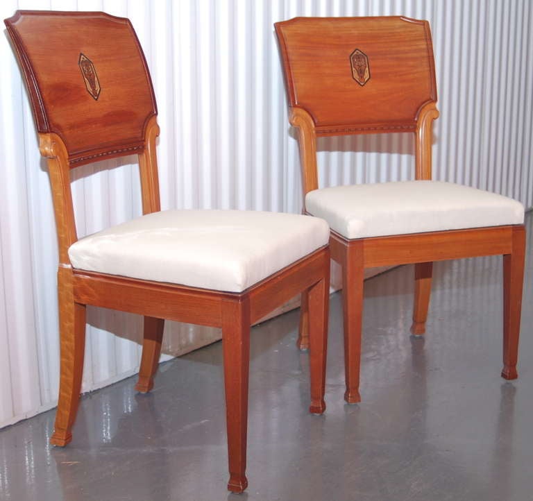 Scandinavian Modern Pair of Chairs by Nordiska Kompaniet, circa 1915