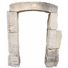 Antique Circa 16th Century Limestone Entryway