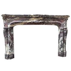 Brèche Violette Marble Mantel