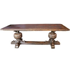 Antique 17th Century  English Jacobean Refectory Table