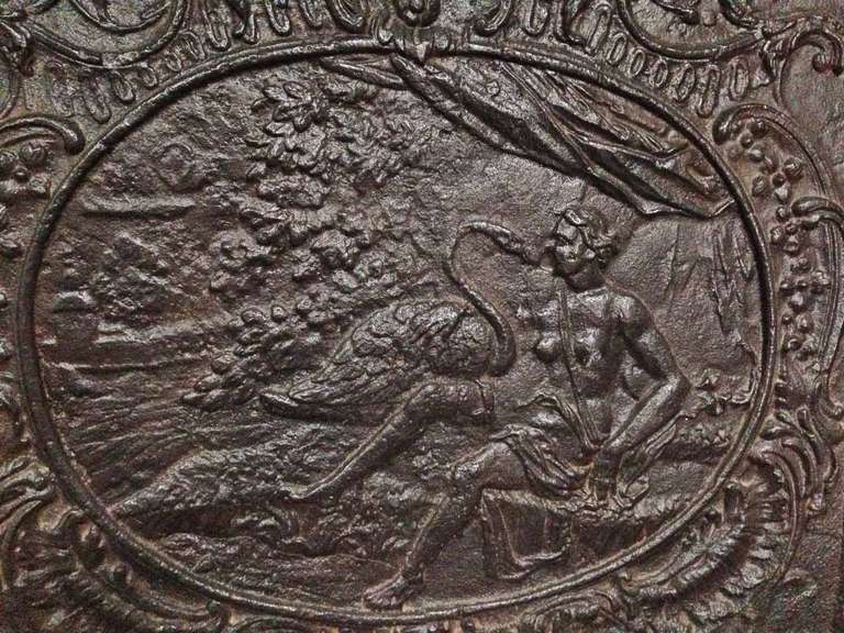 Circa 1820 Woman with Swan Fireback