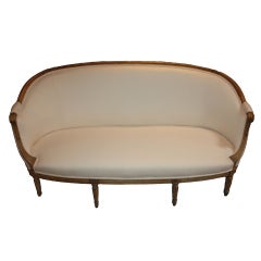 French Louis XVI bleached settee