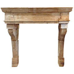 Circa 1710 Louis XIII Limestone Mantel
