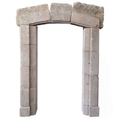 Antique Circa 1720 Arched Stone Entryway