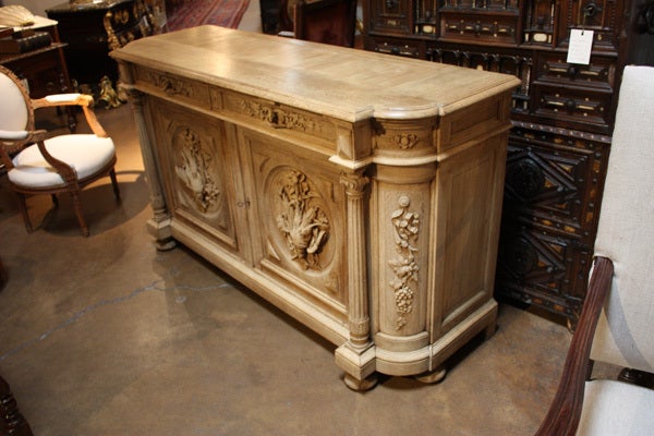 Antique Bleached Oak Server