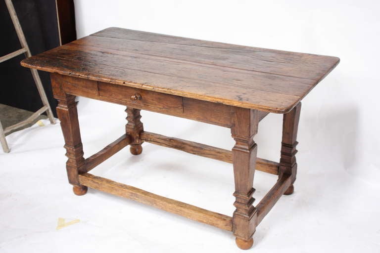A country French Oak side table with a great patina circa 1780.