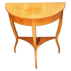 Table ancienne Biedermeier Demi Lune
