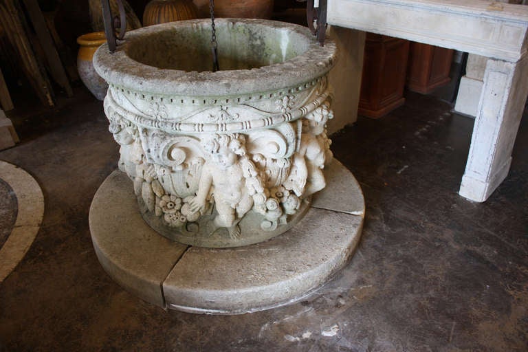 19th Century French Limestone Well