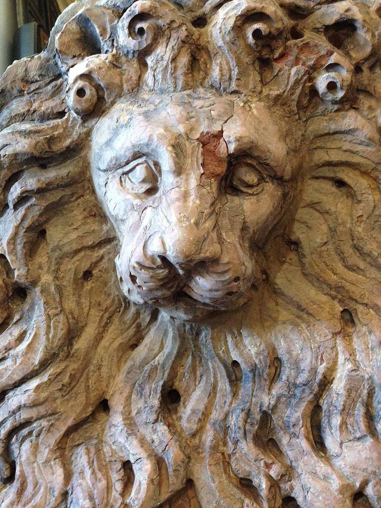 Italian Marble Lion Plaque