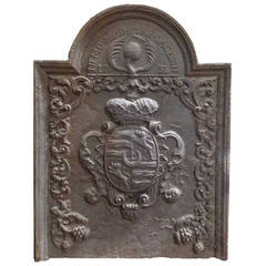 Royal Crest Iron Fireback