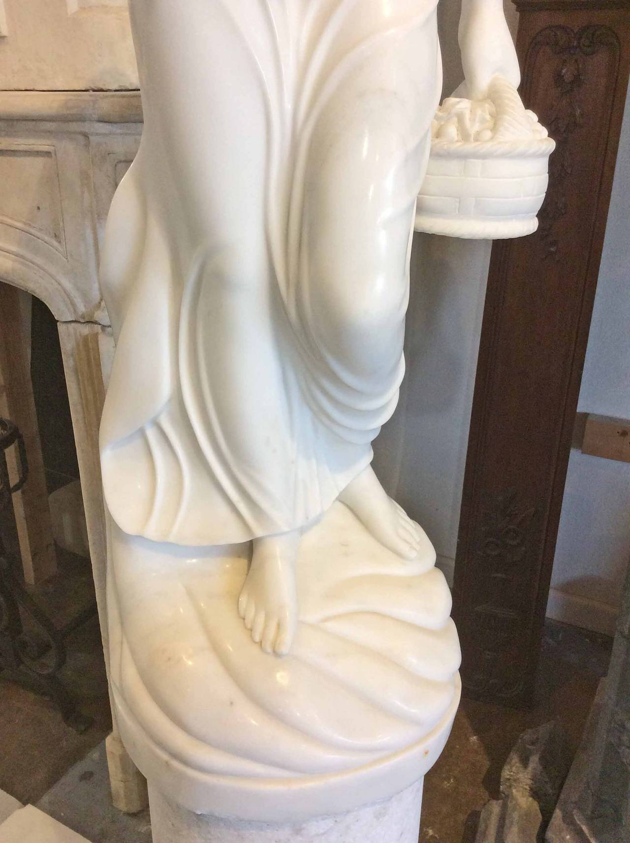 Antique Italian Marble Statue at 1stDibs