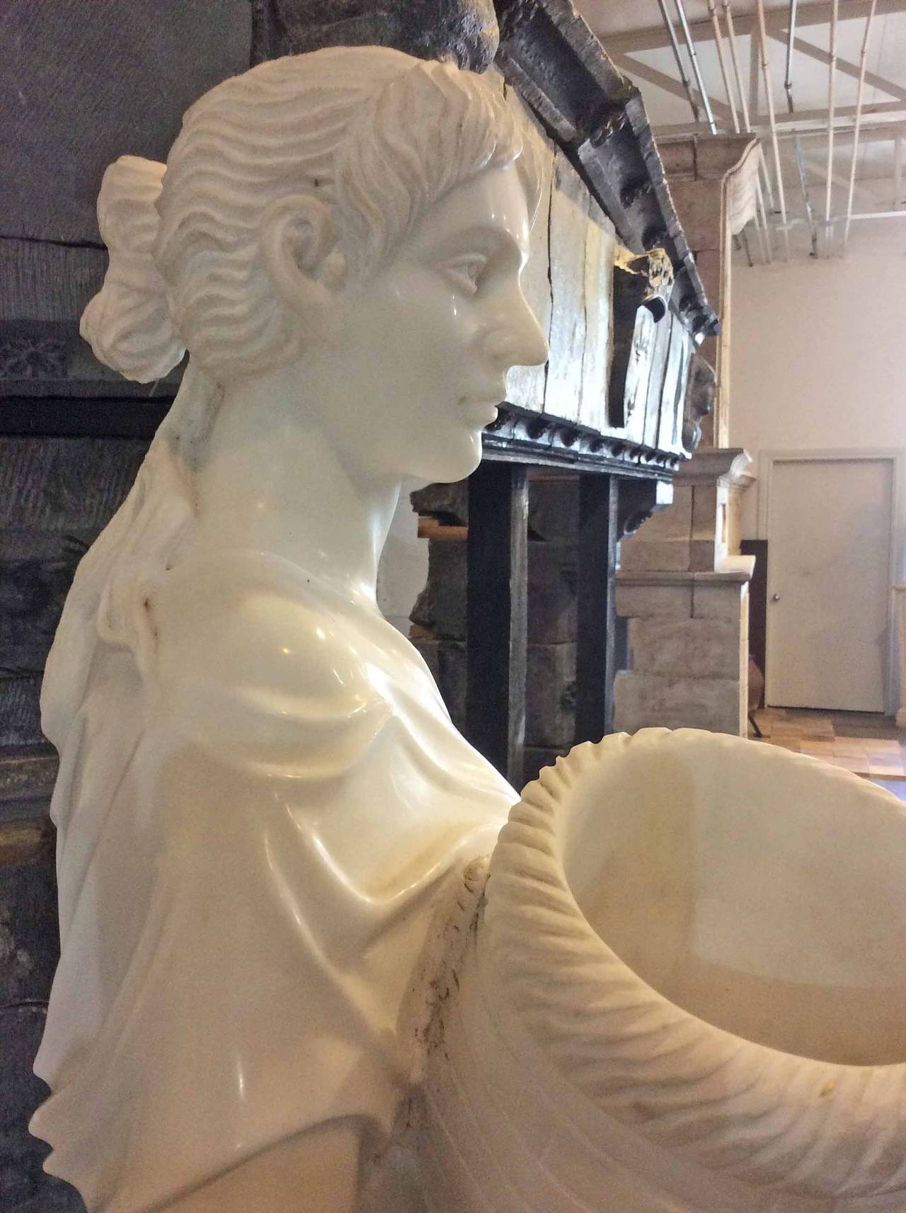 Antique Italian Marble Statue at 1stDibs