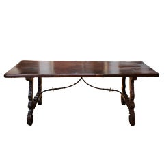 Antique Excellent 17th Century Spanish Dining Table/ Desk
