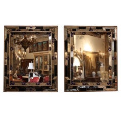 Pair 19th century Venetian Mirrors