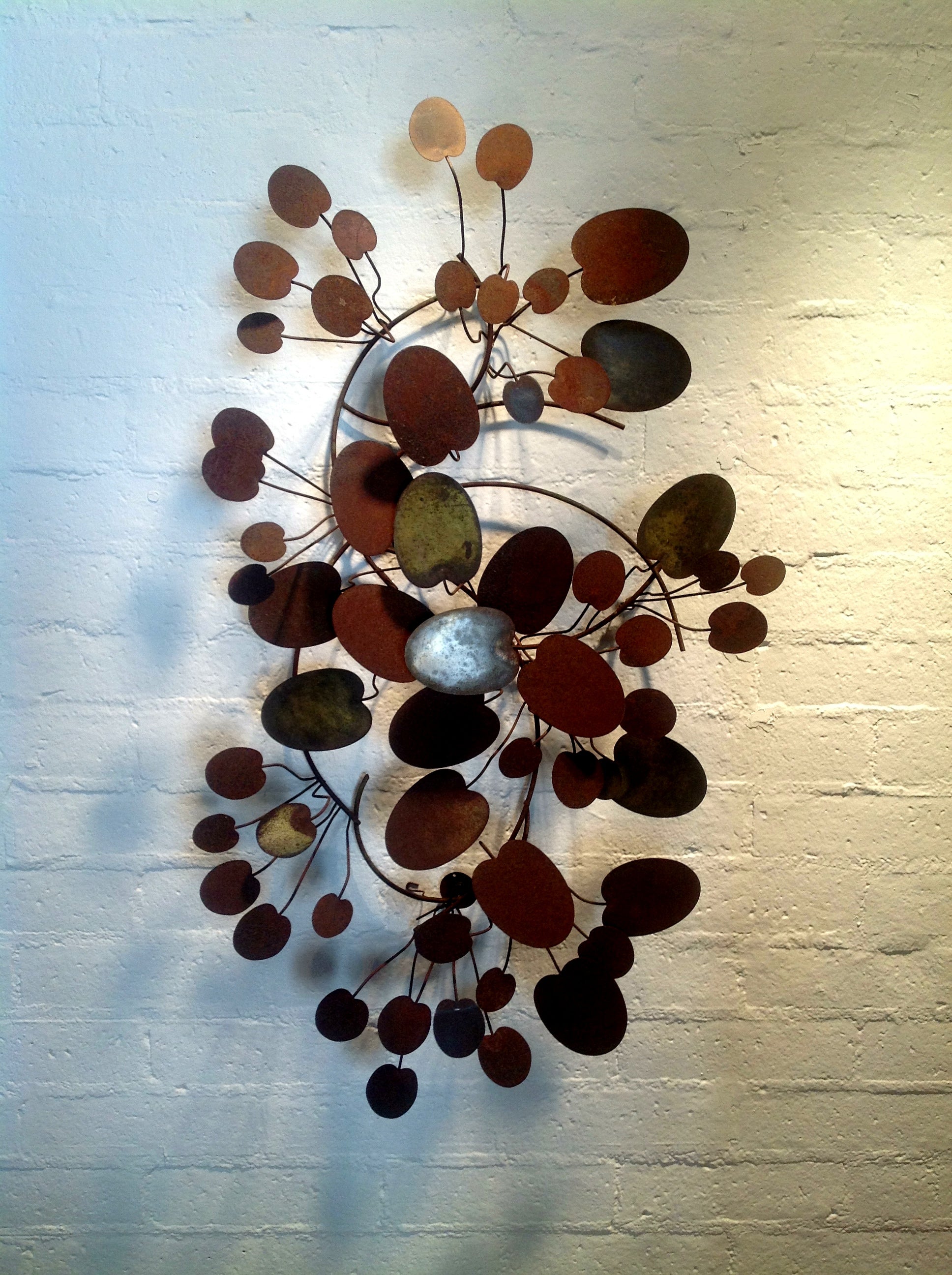 Curtis Jere Lily Pad Wall Sculpture