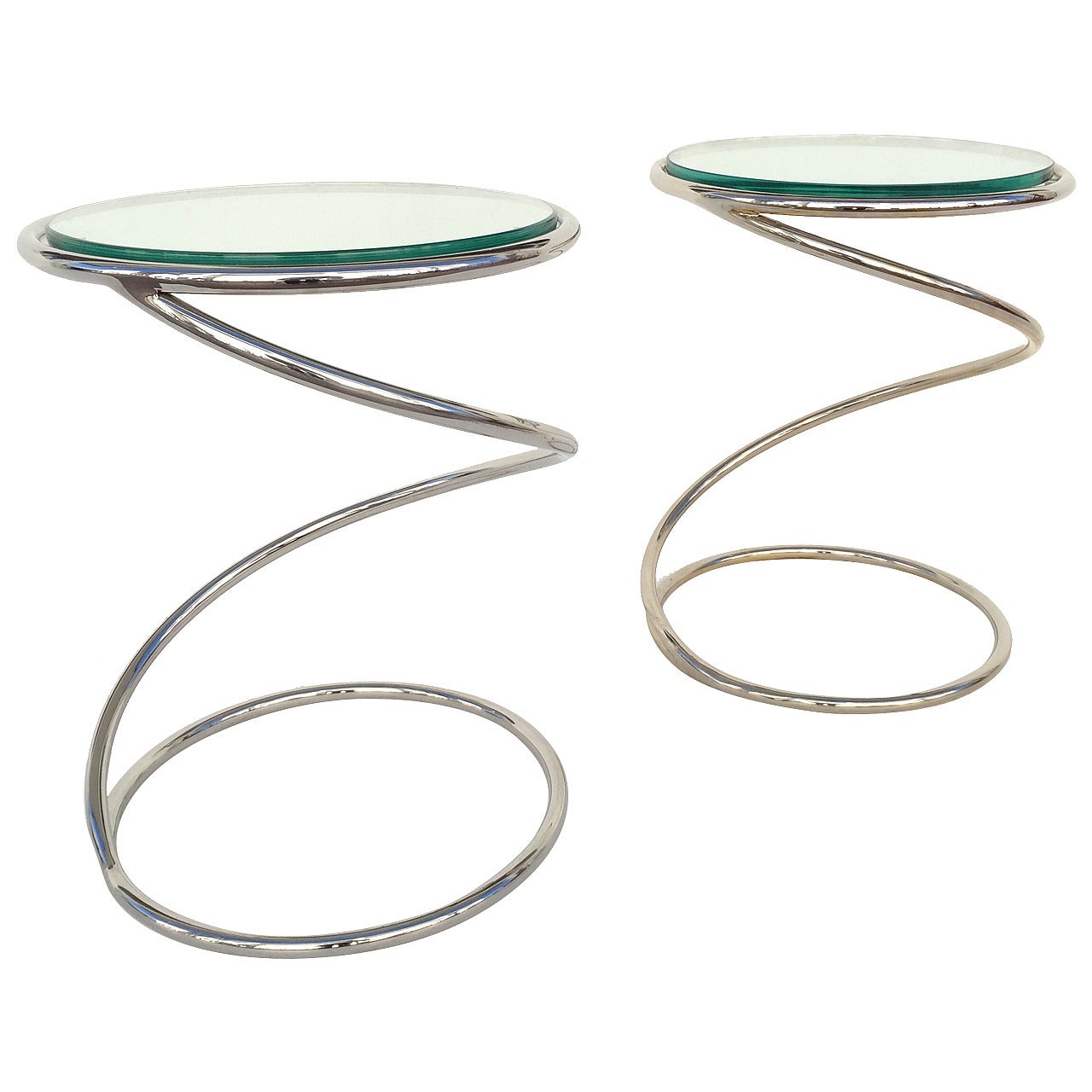 Pair of "Spring" Side Tables by Pace Collection