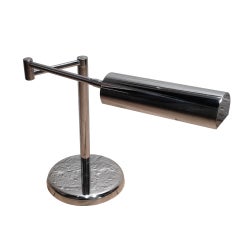 Chrome Adjustable Arm Table Lamp By Koch And Lowy 10