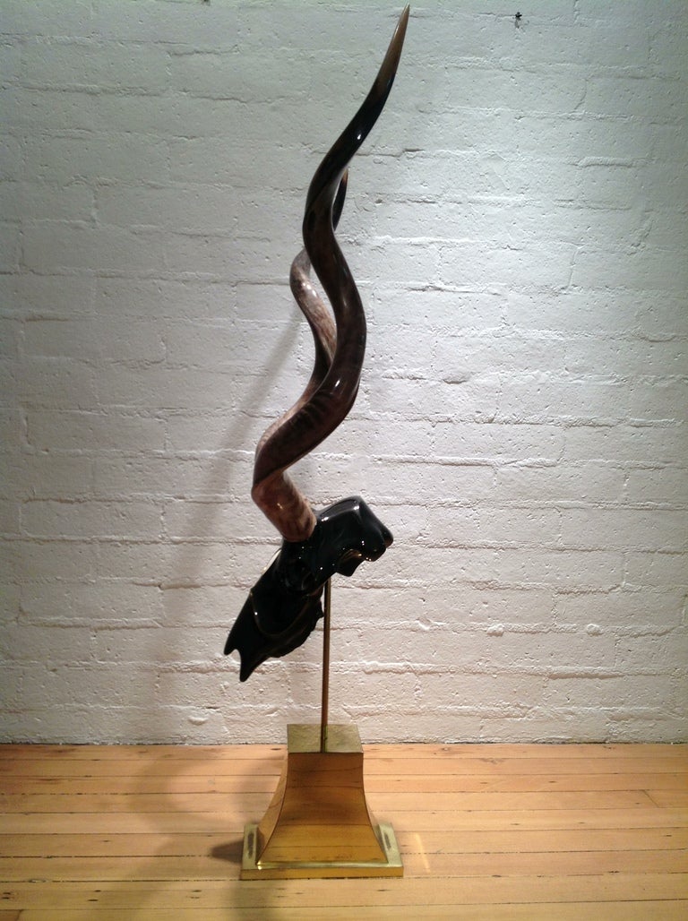 American Kudo Sculpture ( signed  Jonson Cornell LTD 1984 )