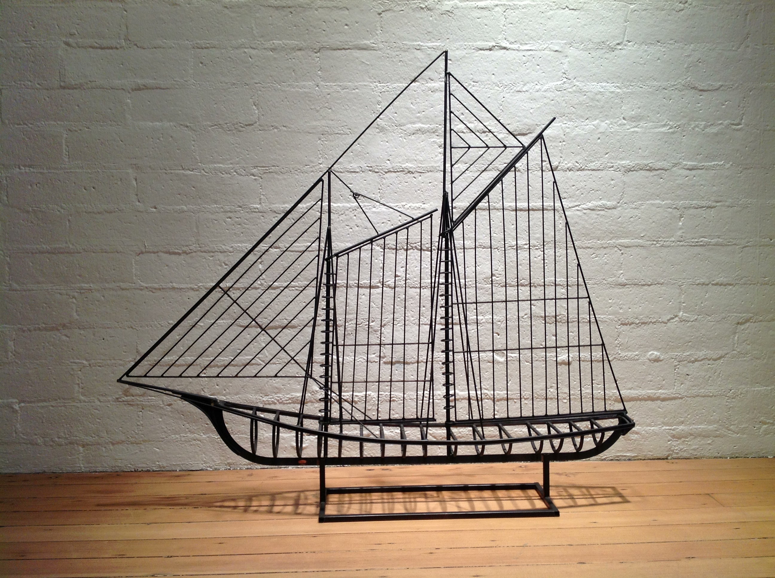 Curtis Jere Ship Sculpture