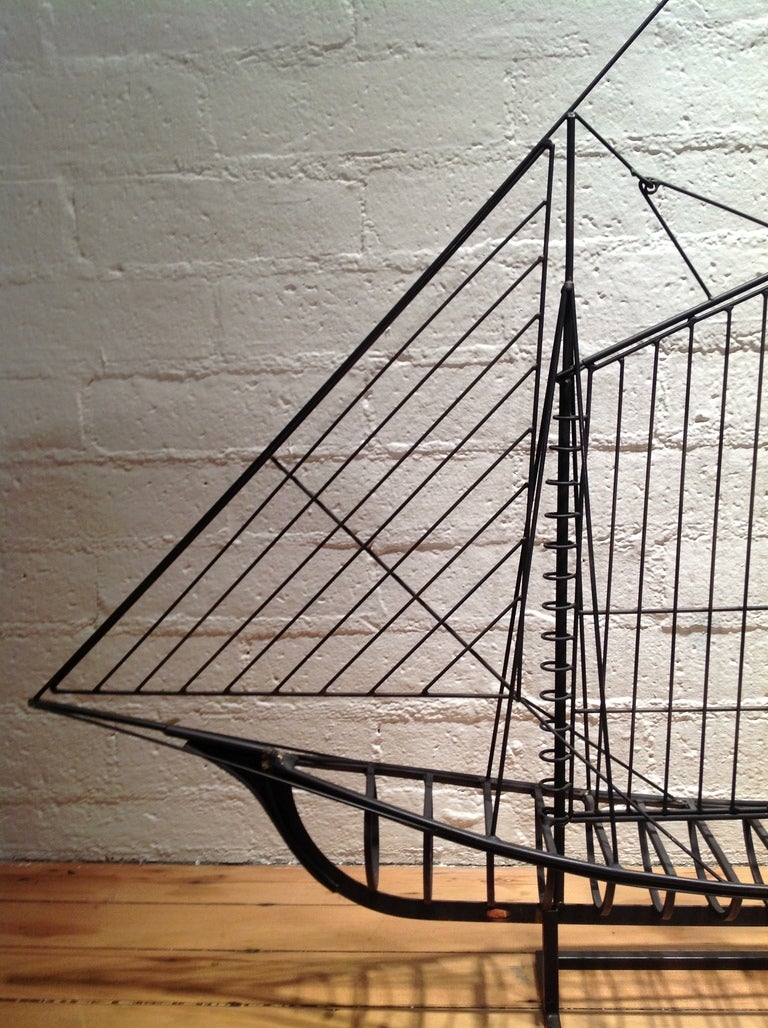 Curtis Jere Ship Sculpture