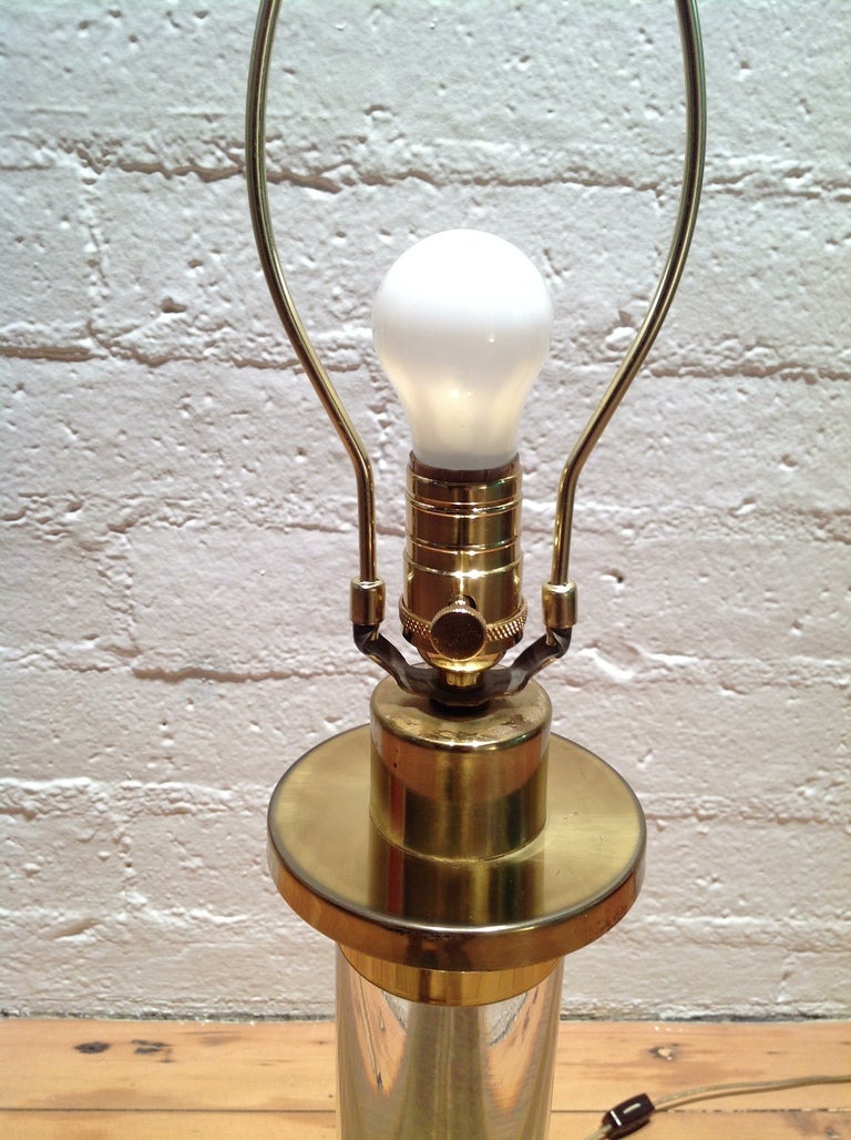American Lucite & Brass Lamp by Frederick Cooper
