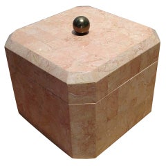 Maitland Smith Tessellated Marble Box 3