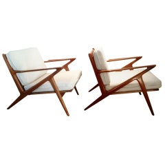 Danish "Z" chairs by Poul Jensen for Selig