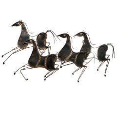 Curtis Jere Sculpture of Horses (signed and dated 1969)
