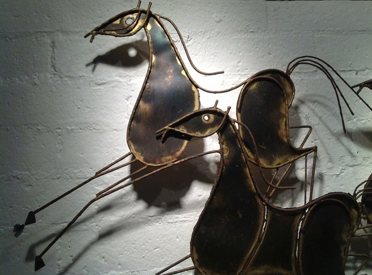 Curtis Jere Sculpture of Horses (signed and dated 1969) In Excellent Condition In Palm Springs, CA