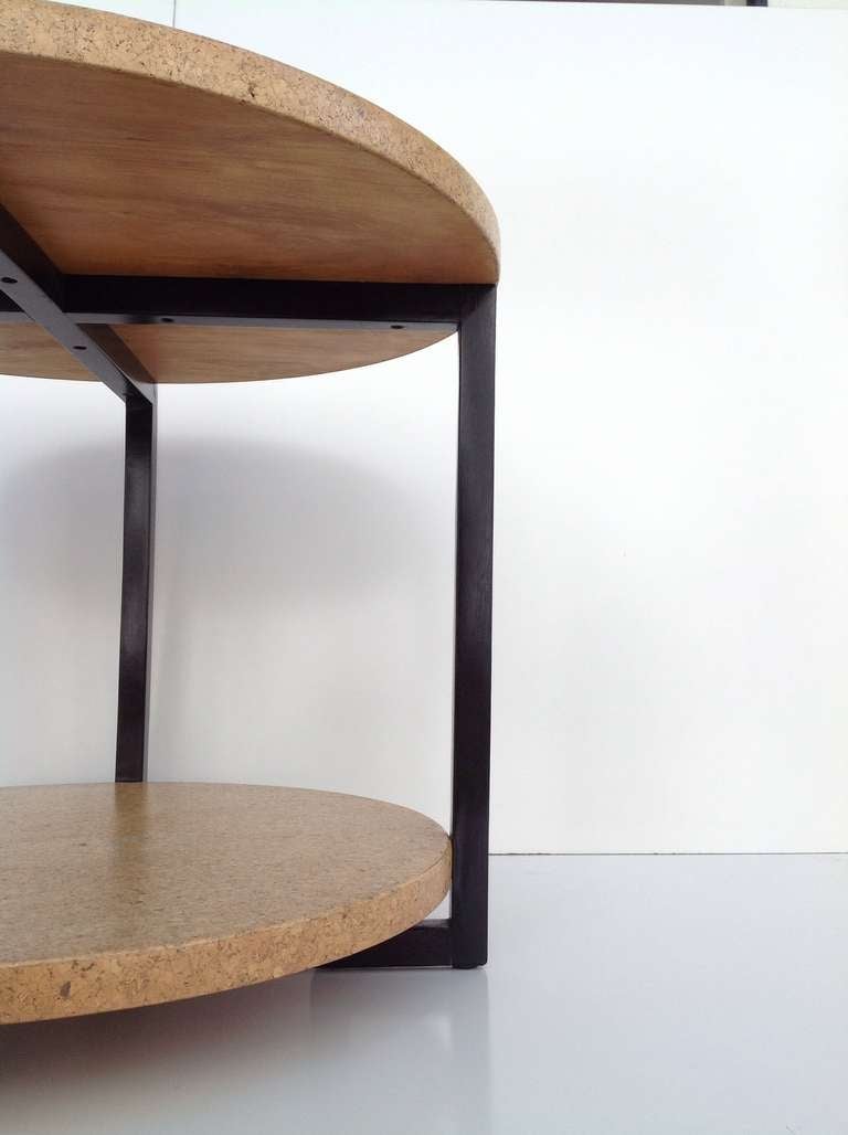 Mid-20th Century Paul Frankl Cork & Mahogany Occasional Table