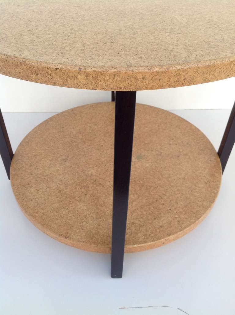 Paul Frankl Cork & Mahogany Occasional Table 1