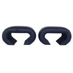 Pair of Leather Benches in the Style of Karl Springer 8