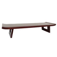 Paul Frankl Cork & Mahogany Bench