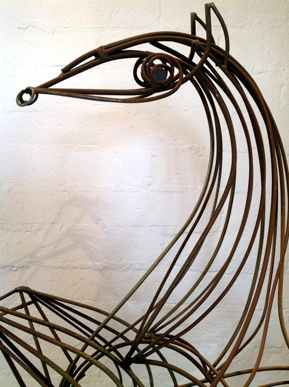Late 20th Century Incredible Horse Sculpture by Curtis Jere
