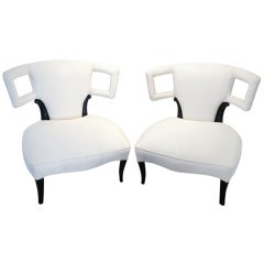 A pair of Sculptural Grosfeld House Side Chairs