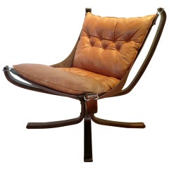  Rosewood Falcon Chair by Sigurd Ressel for Vatne Mobler
