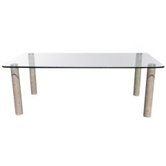 Glass And Marble Dining Table By Pace Collection