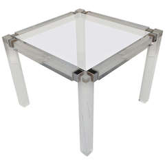 1960s Acrylic & Glass Side Table designed by Charles Hollis Jones 8